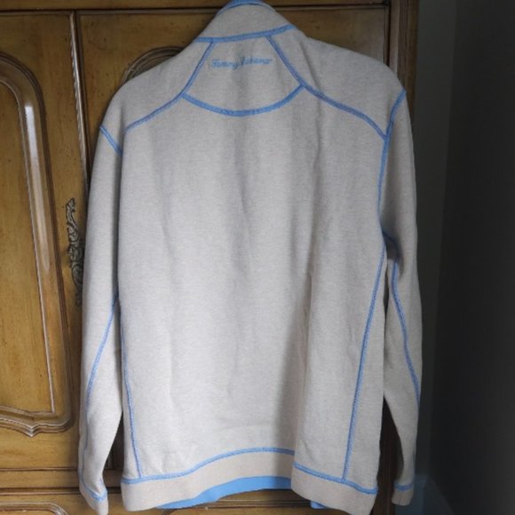 Tommy Bahama Flip Coast Half-Zip Reversible Sweatshirt - Picture 4 of 8
